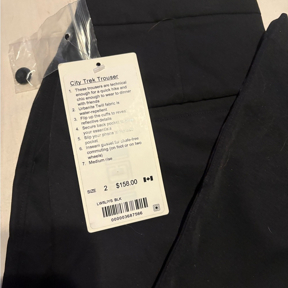 Lululemon Black Cropped Pants Ankle Length